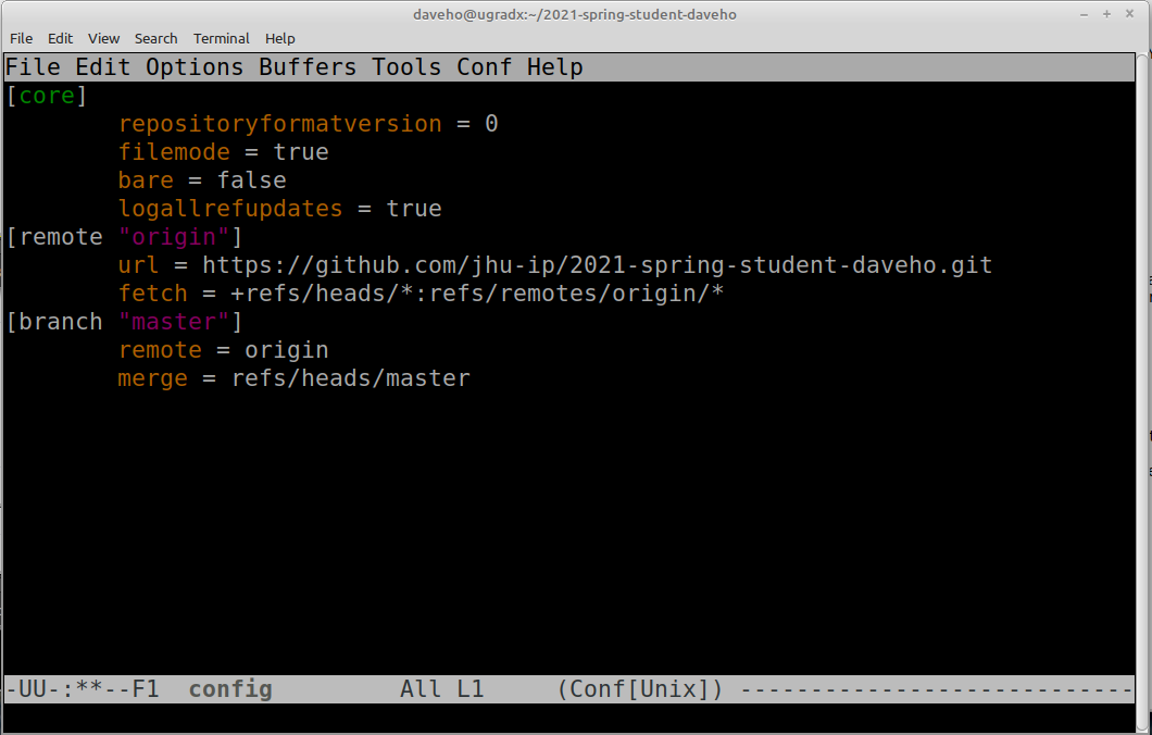 EN.601.220: Github ssh authentication